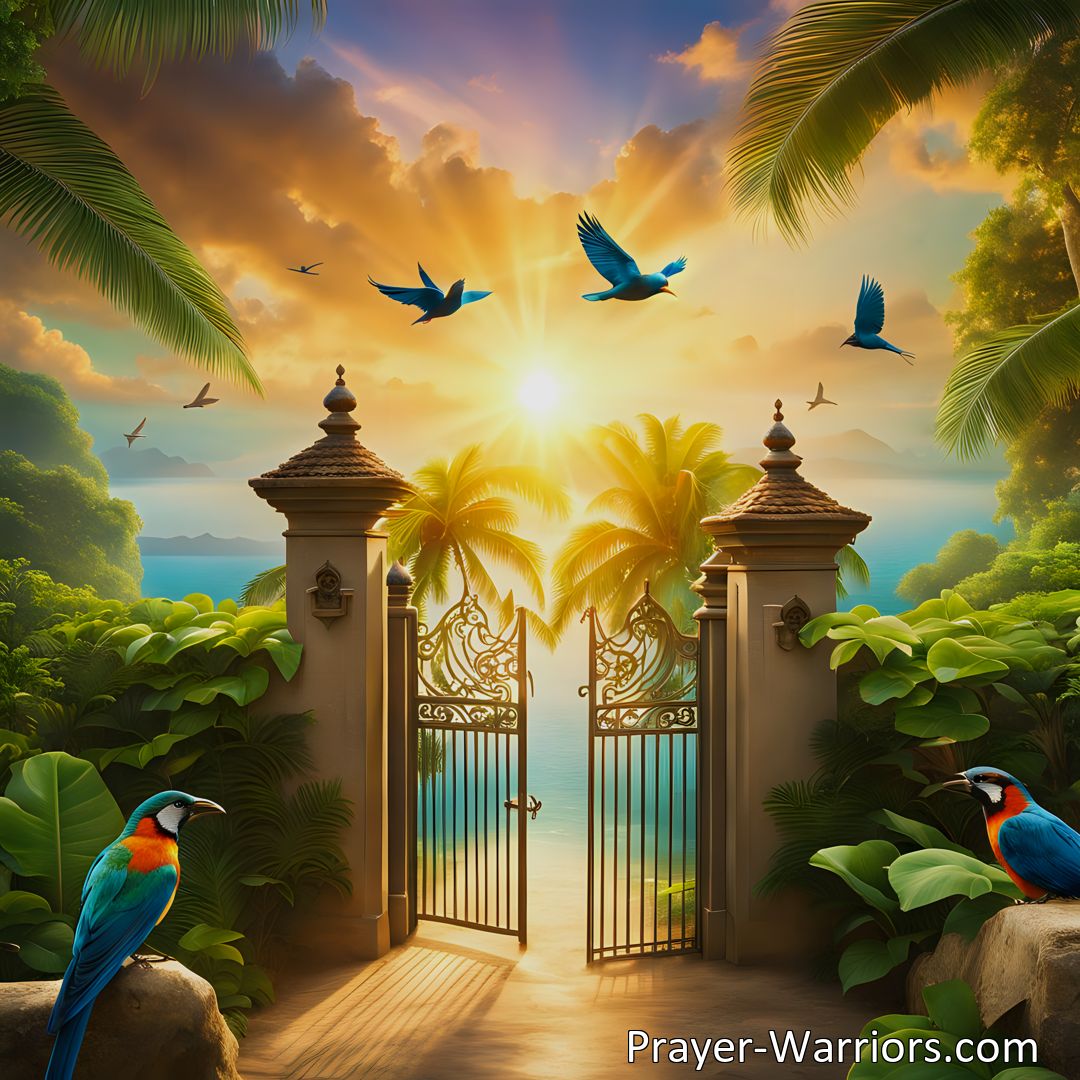 Freely Shareable Hymn Inspired Image Find hope in challenging times - Somewhere The Sun Is Shining. Discover a beautiful oasis where joy and peace exist. Trust that all will be well.