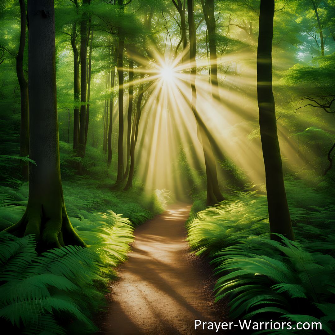 Freely Shareable Hymn Inspired Image Follow the path of righteousness on life's journey! Find solace in God's love and protection. Trust in His strength when facing challenges. Join the journey of the soul!