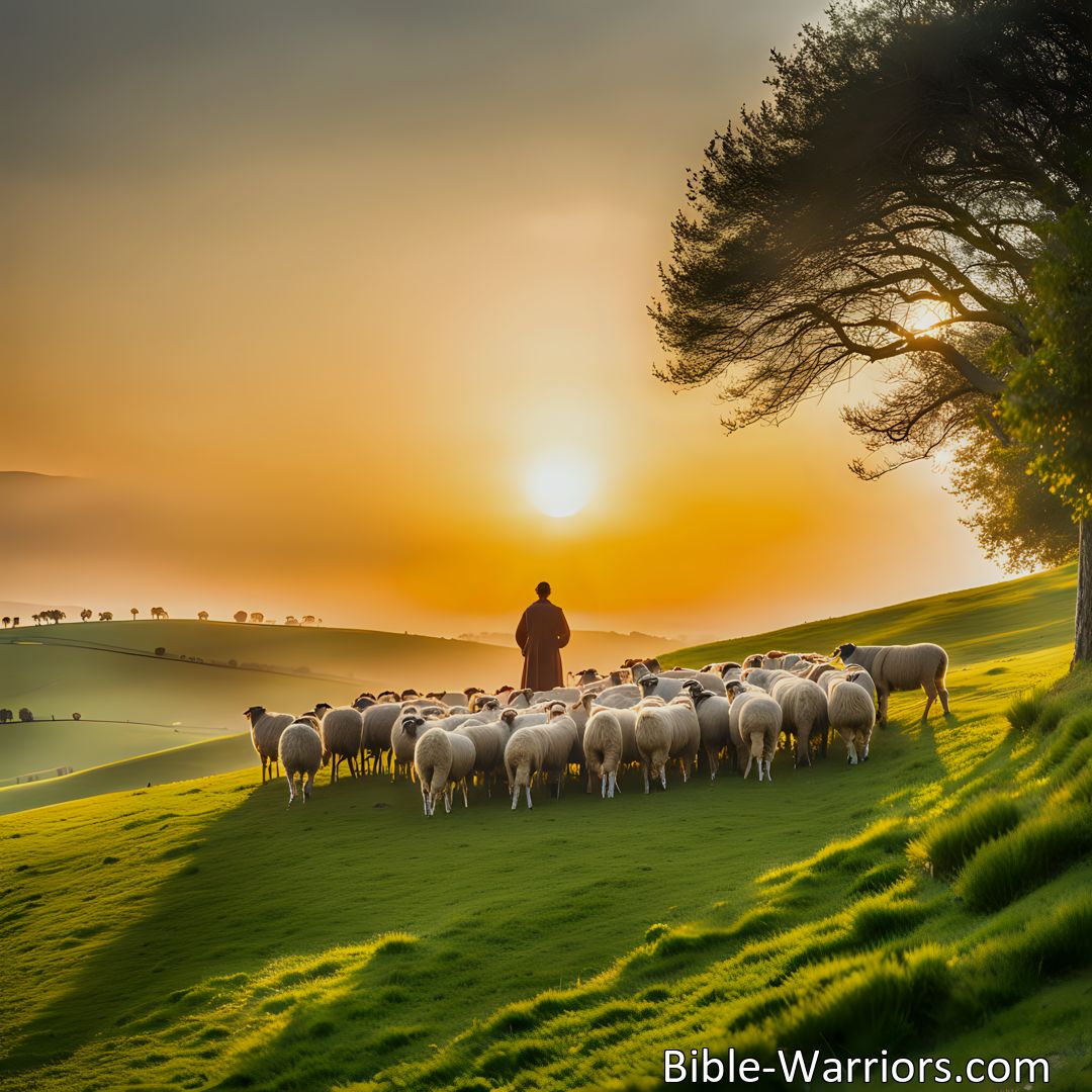 Freely Shareable Hymn Inspired Image Discover the meaning behind Tenderly Guide Us O Shepherd of Love hymn. Find solace in the unwavering guidance and care of our divine shepherd.