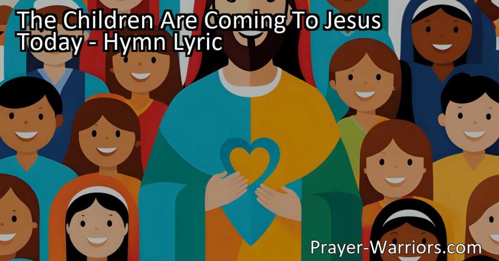 "Join the joyful celebration as children respond to Jesus' kind invitation today. Experience His love