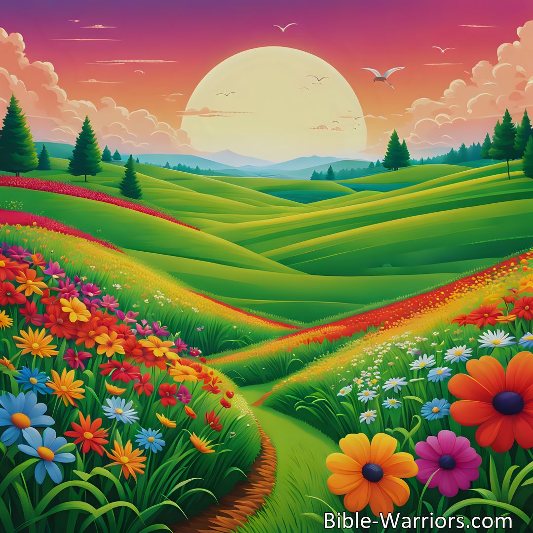 Freely Shareable Hymn Inspired Image Discover the profound hymn The Grass and Flowers Which Clothe the Field and reflect on life's fleeting nature. Find solace in preparing for death and trusting in something greater.