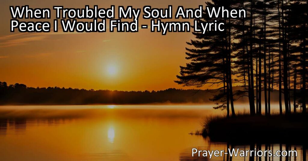 Find peace and solace in the sweet love of Jesus amid troubled times and loneliness. His constant presence brings comfort