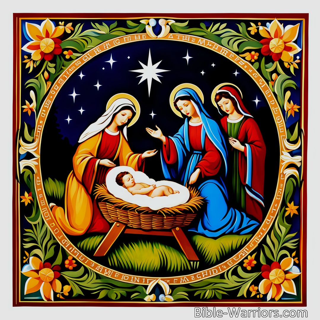 Freely Shareable Hymn Inspired Image Experience the symbolism of Christ's birth and the renewal of the world in the hymn Why Doth The Sun Reorient Take. Explore the profound impact of Jesus' light on humanity and embrace hope and salvation.