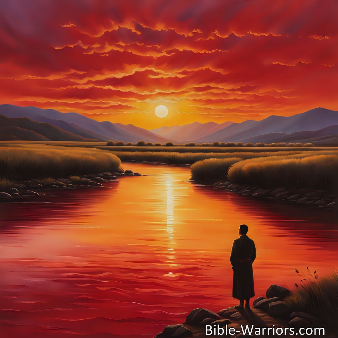 Freely Shareable Hymn Inspired Image Experience inner peace and tranquility in God's love. Discover how His love is like a golden sun setting, flooding our hearts with a soothing calm. Find solace in the eternal peace that flows like a river in our lives.
