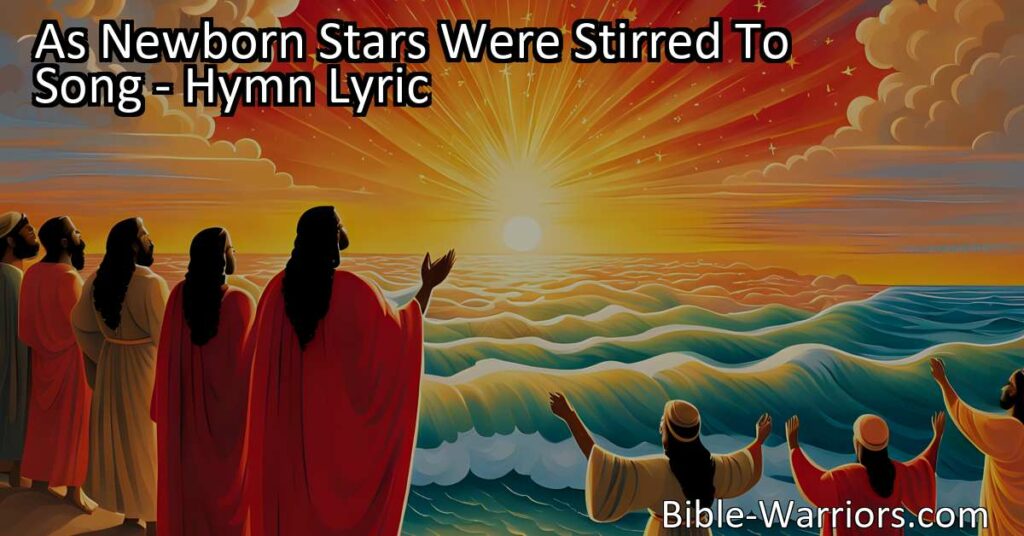 Discover the power of music in expressing faith and gratitude. Find inspiration in the songs that awaken awe and gratitude in our hearts. As newborn stars were stirred to song