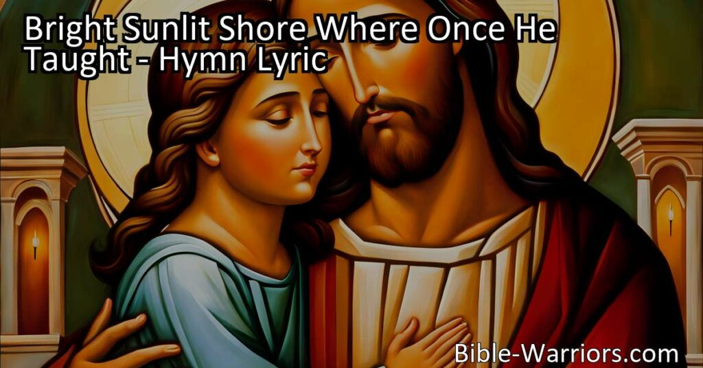 Experience the power and compassion of Jesus as our Saviour and Friend divine on the bright sunlit shore where He once taught. Find hope