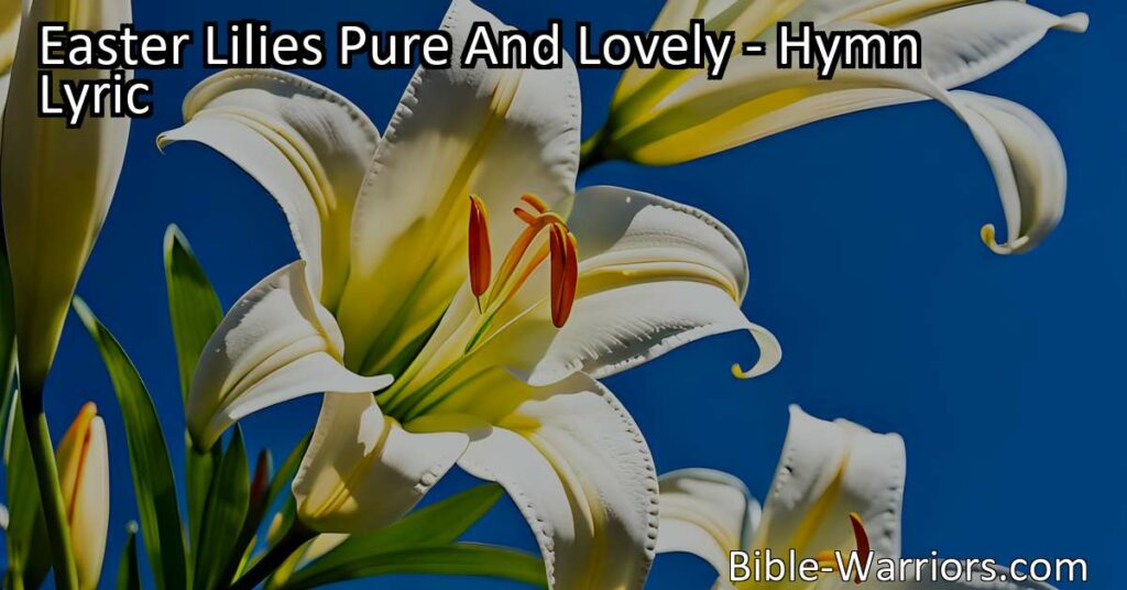 Celebrate Easter with pure and lovely Easter lilies! Symbolizing Christ's resurrection