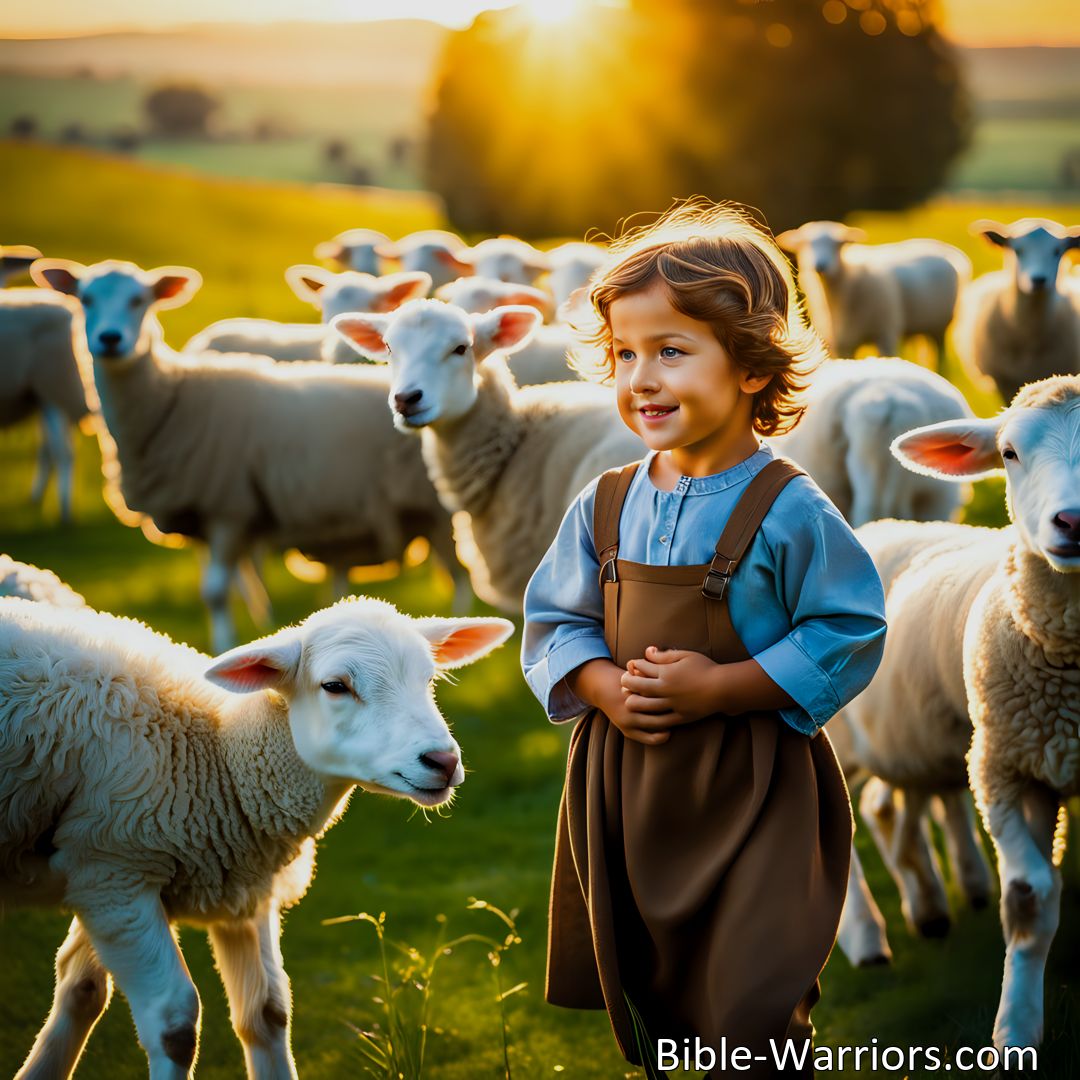 Freely Shareable Hymn Inspired Image I Am Jesus' Little Lamb: A Heartwarming Journey of Faith and LoveDiscover the heartfelt hymn, I Am Jesus' Little Lamb, depicting the deep connection between a humble lamb and Jesus, the loving Shepherd. Find comfort, protection, and love in His care.