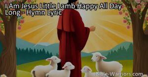 Discover the joy and safety of being Jesus' little lamb in the hymn "I Am Jesus' Little Lamb: Happy All Day Long." Embrace his love