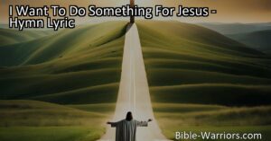 Looking to do something impactful for Jesus? Dedicate your life to Him