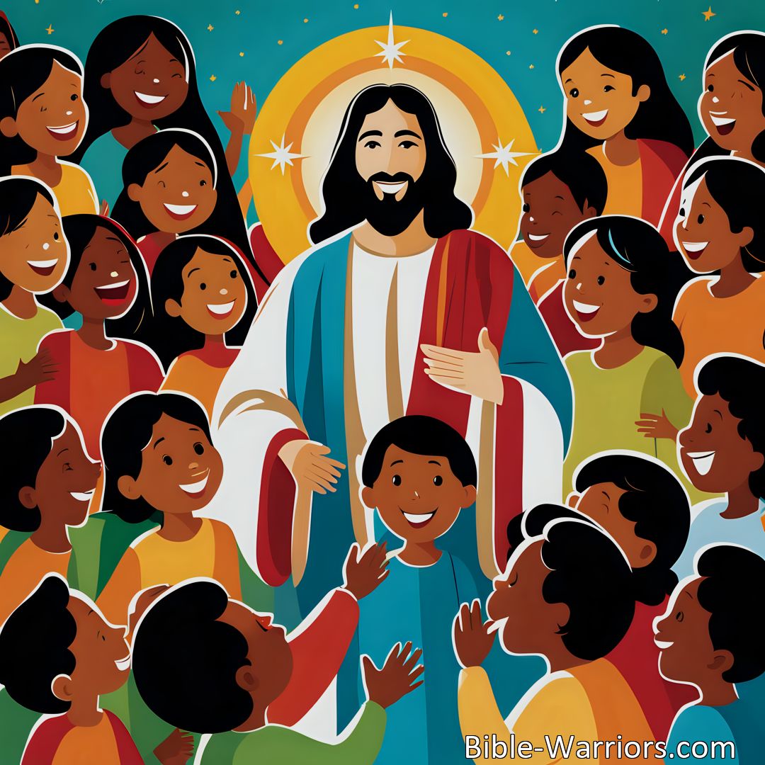 Freely Shareable Hymn Inspired Image Discover the profound love that Jesus has for all His children. Embrace love, kindness, and service inspired by His example. Jesus dearly loves us, let's spread His love to others.