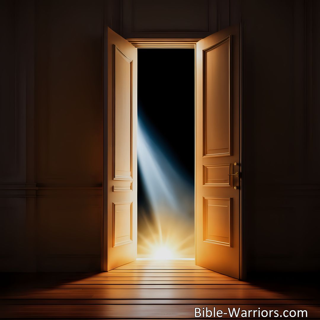 Freely Shareable Hymn Inspired Image Jesus the Savior is patiently waiting and knocking at the door of your heart. Don't miss out on the incredible joy and love he wants to share. Welcome him in and experience a transformed life filled with purpose and eternal love. Open the door to Jesus today.