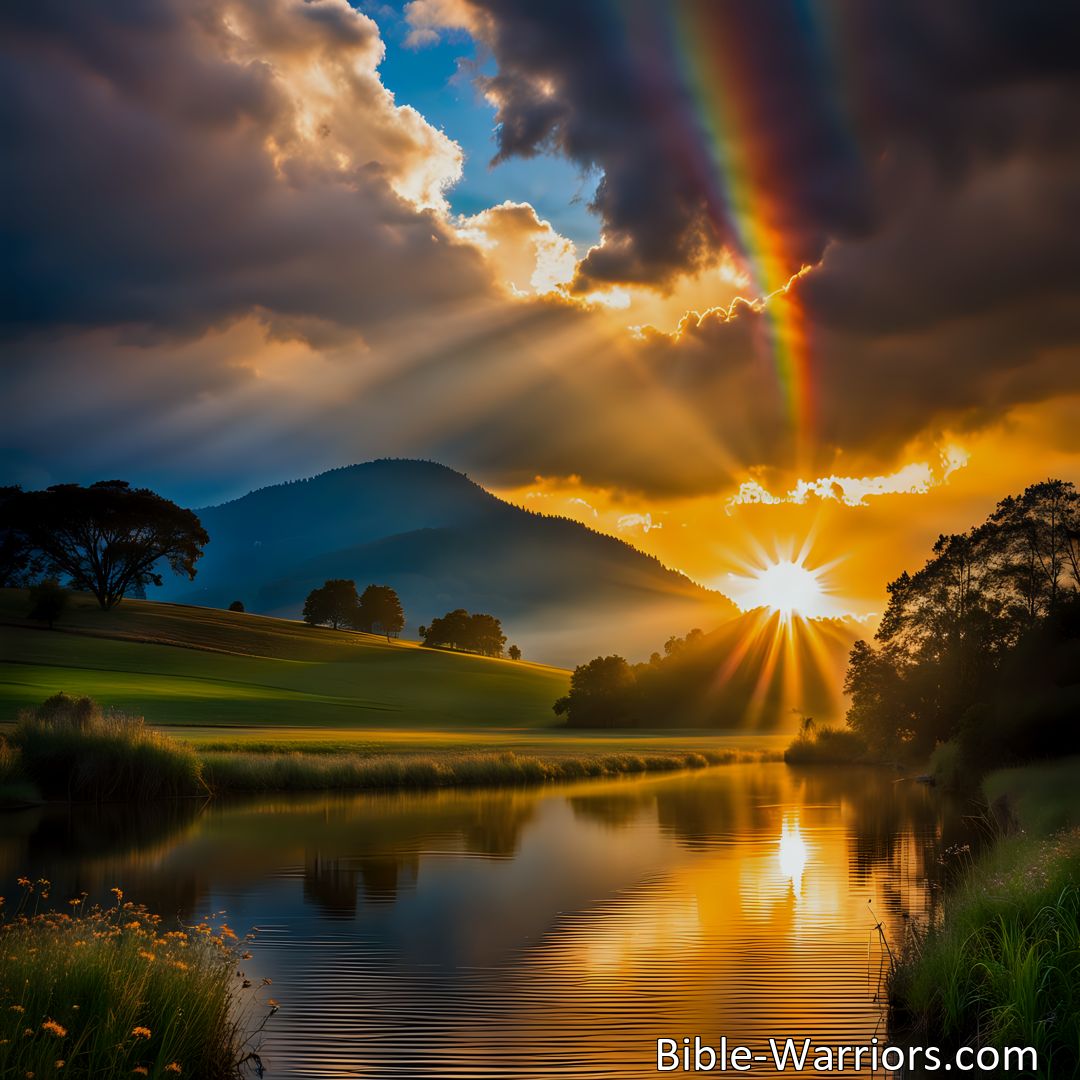 Freely Shareable Hymn Inspired Image Spread joy and positivity with Just A Little Sunshine Just A Little Cheer. Discover how small acts of kindness can brighten our world and create a ripple effect of happiness. Embrace the power of love and make a positive difference today.