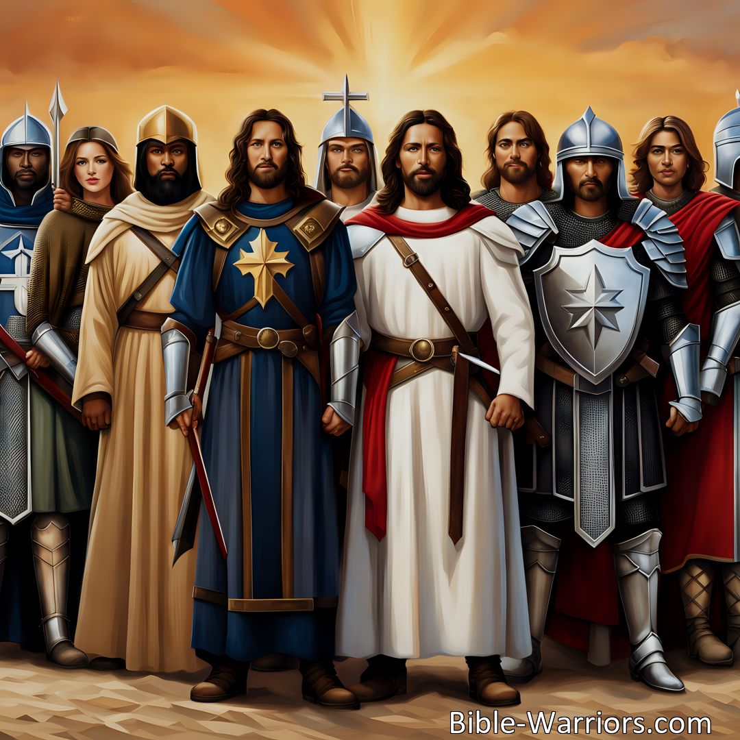 Freely Shareable Hymn Inspired Image March towards victory with 'Line Up, Line Up for Jesus' hymn. Join the united band of soldiers, actively engage in the fight against evil, and spread the gospel to all nations. Let this inspiring hymn ignite your faith and purpose. (159 characters)