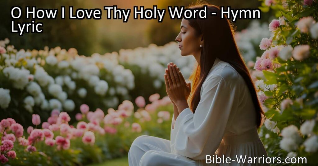 Experience the immense love and guidance of God's holy word. Discover the value it brings to your life
