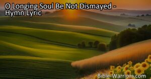 Discover hope and reassurance in the promise of Jesus' return with the hymn "O Longing Soul