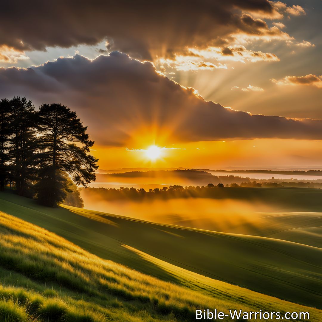 Freely Shareable Hymn Inspired Image O Sing To The Lord A New Song: A Celebration of God's Greatness. Lift your voice in praise, declare His glory to all nations, and join in worship. Experience the power and majesty of our Creator.