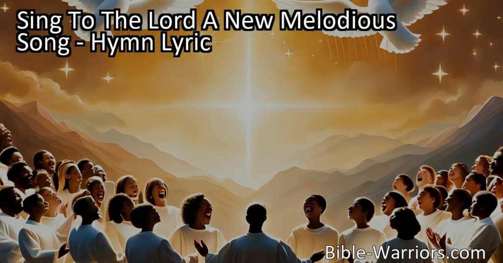 Sing To The Lord A New Melodious Song: Unite in joyful adoration