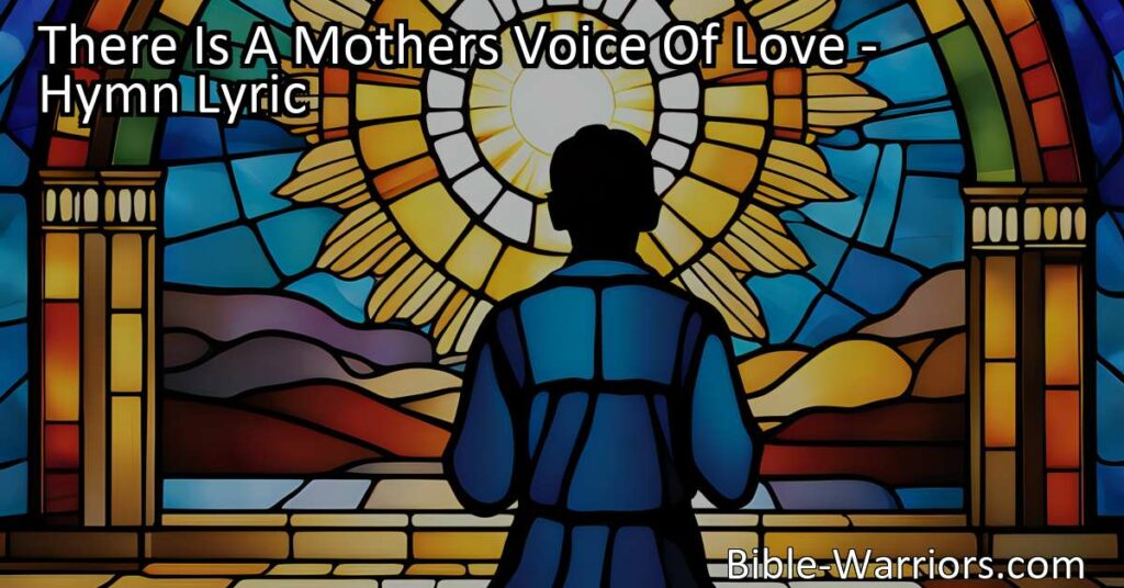 Experience the Power of a Mother's Voice of Love and the Divine Whisper within. Find solace