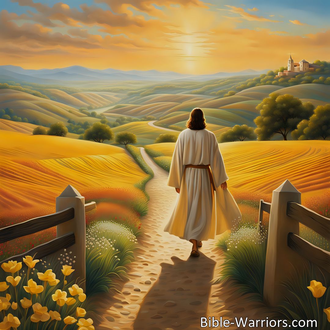 Freely Shareable Hymn Inspired Image Discover the power of Jesus' voice and the hope it brings. Embrace a journey of faith and find comfort in His guidance through life's challenges. When The Voice Of Jesus Calls Me: A Journey of Faith and Hope to the Pearly Gates.