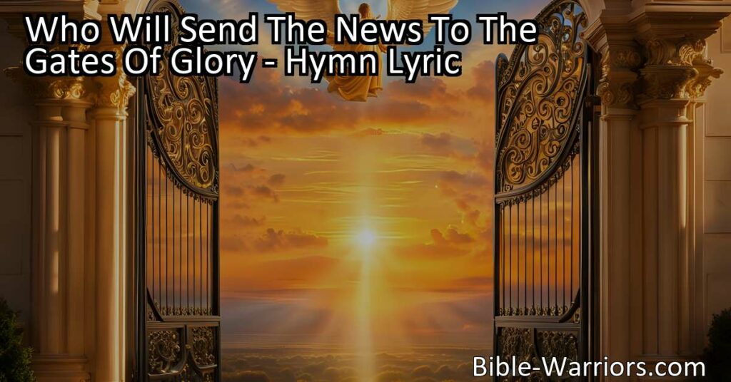 "Discover the joy of sharing the news of loved ones coming home tonight to the heavenly realm. Reflect on the meaning behind this heartwarming hymn."