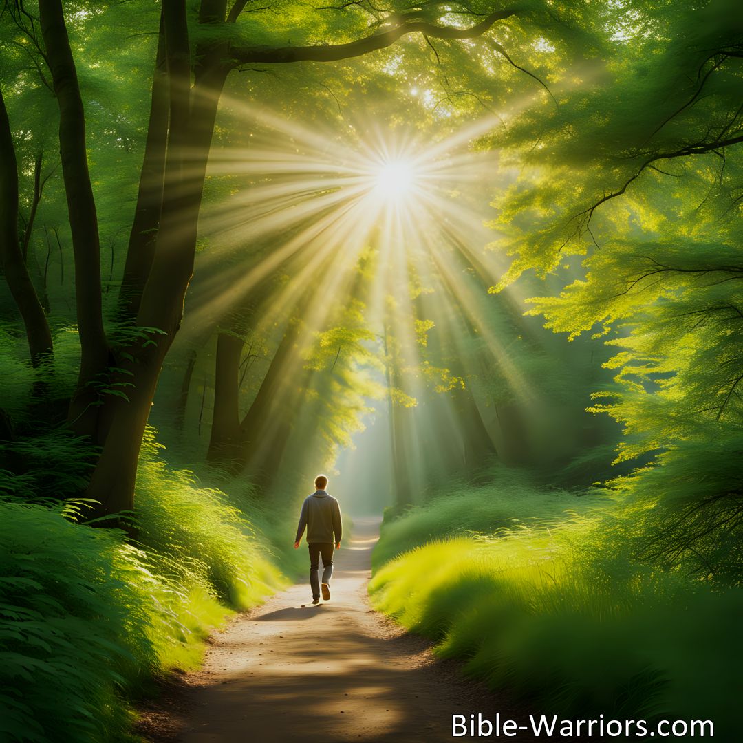 Freely Shareable Hymn Inspired Image Experience the joy and peace of walking hand in hand with Jesus, step by step. Find comfort, guidance, and protection as you follow His footsteps.