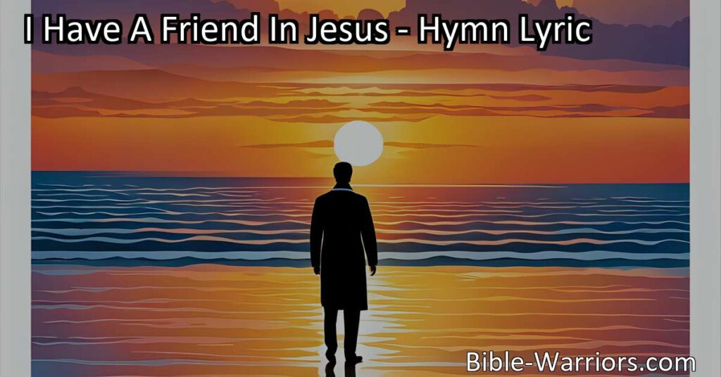 Looking for a friend who will always be there for you? Look no further than Jesus! He is the best friend you could ever ask for