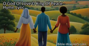 Find peace in the heartfelt prayer of the hymn "O God of Love