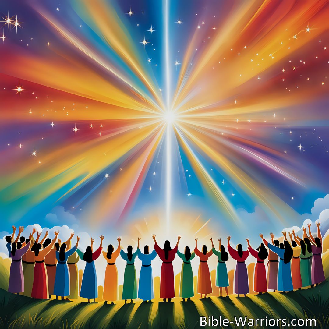 Freely Shareable Hymn Inspired Image Celebrate the Ascension of Christ with uplifting hymns of praise. Join us in singing new songs that echo throughout the world. Alleluia! Alleluia!