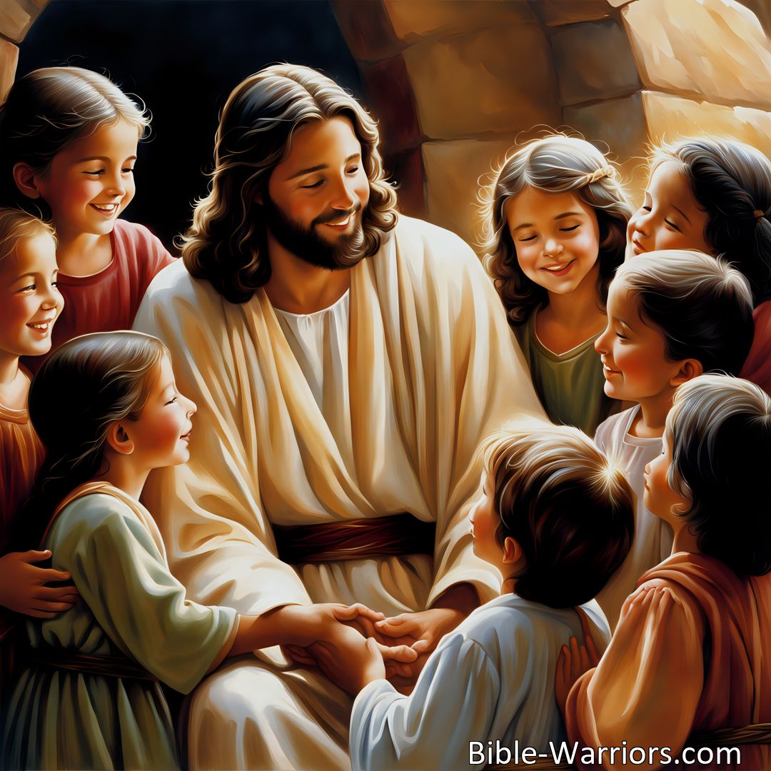 Freely Shareable Hymn Inspired Image Experience the love of Jesus for children in the beautiful hymn Behold What Condescending Love. Celebrate his grace and blessings for even the youngest among us. Join in nurturing their souls and guiding them to know the everlasting love of their heavenly Father.