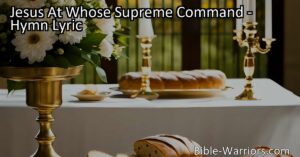 Experience the Power of Jesus in this Faithful Hymn. Reflect on His Sacrifice and Communion. Approach God through Jesus. Let His Love and Grace Fill Your Soul.