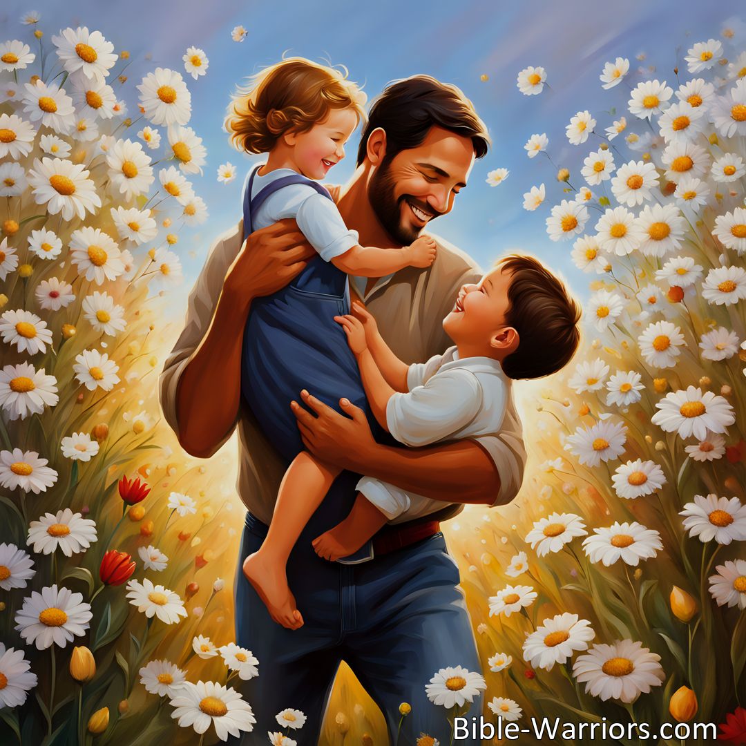 Freely Shareable Hymn Inspired Image Experience the Unchanging Love of God: The Tender Love A Father Has. Discover the blessings and compassion of our heavenly Father's love. Live according to His will and experience His everlasting love.