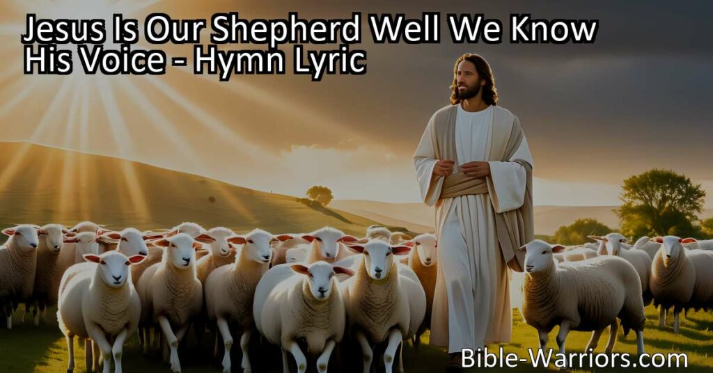 Discover the comforting presence of Jesus as our Shepherd. Trust in His guidance