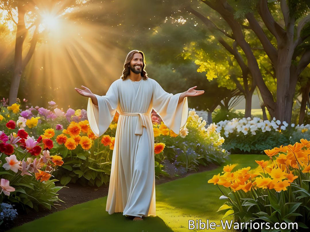 Freely Shareable Hymn Inspired Image Let Jesus lead you from darkness to light with 'Lead Me Forth O Blessed Jesus' hymn. Trust Him to guide you into a life of love, joy, and eternal light. Follow His lead today!