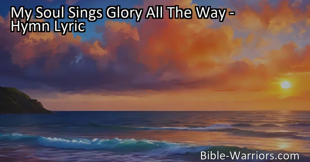 Experience the freedom of having your sins taken away! Let your soul sing glory all the way with Jesus's redeeming love. Praise Him for wondrous grace and live a life of gratitude. Your sins are all taken away