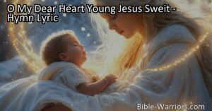 Prepare your heart to welcome Jesus with this beautiful hymn. Rock Him gently in your spirit and never depart from His love. Sing sweet songs of praise to His glory and bow in reverence. Let His love fill you up and overflow to others. Hold Him close and never let go.