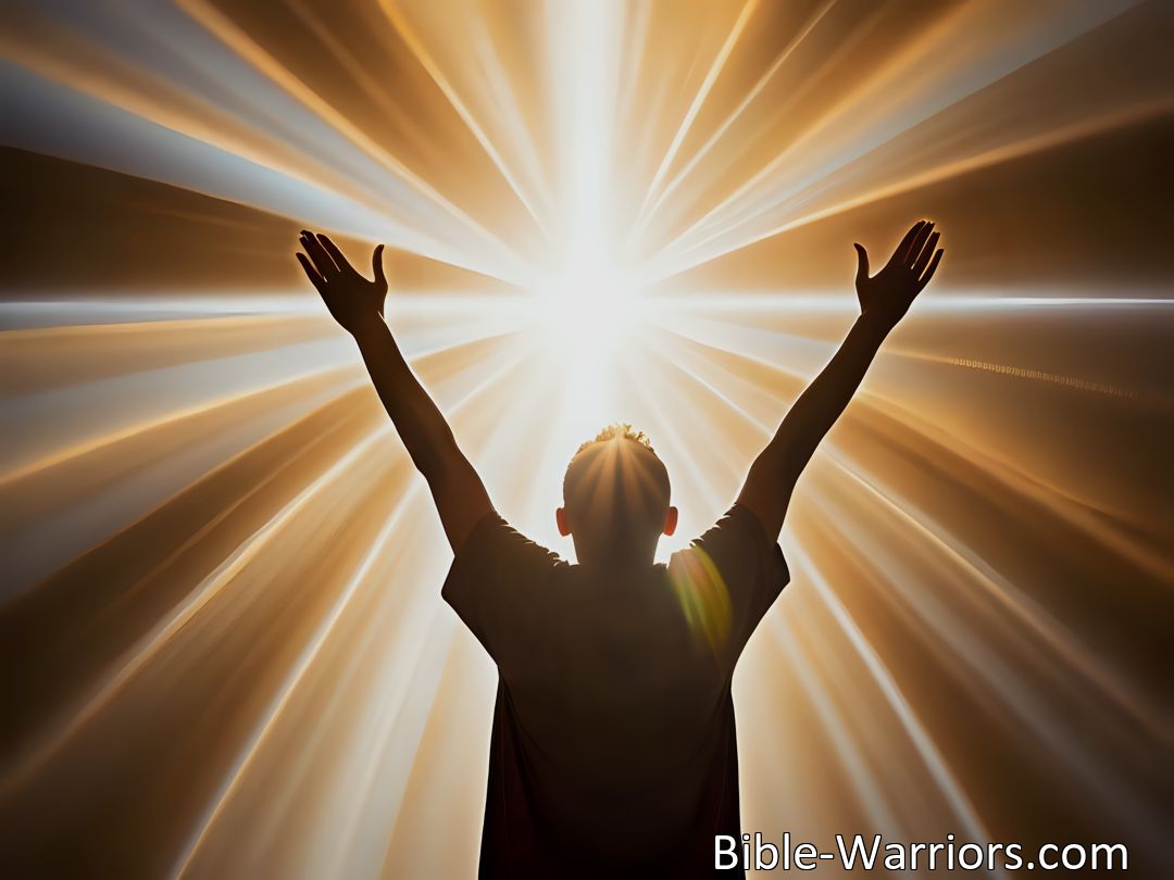 Freely Shareable Hymn Inspired Image Release My Soul - Experience the incredible power of worship and love for the Lord. Surround yourself in His presence and find joy in honoring Him. Release your soul today.