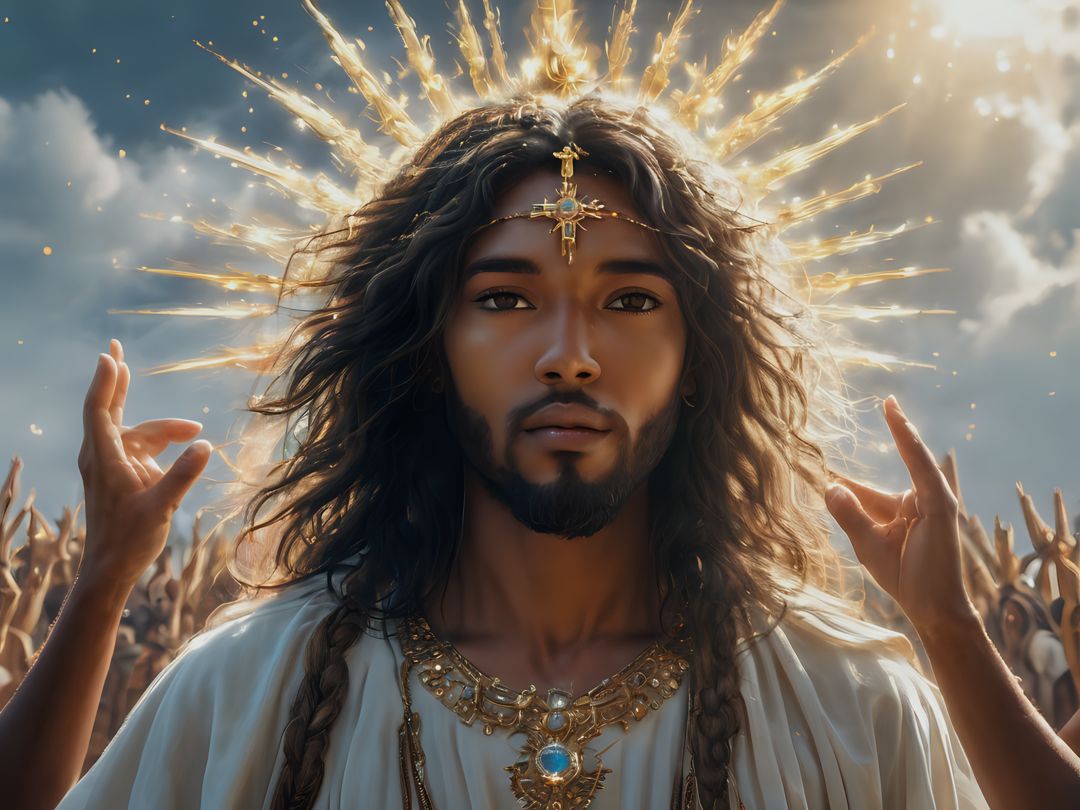 Freely Shareable Hymn Inspired Image Discover the powerful message of the hymn There Is No King But Jesus. Learn about Jesus as the true King and His message of salvation and unity for all nations. Spread the gospel and be a part of His conquering love.