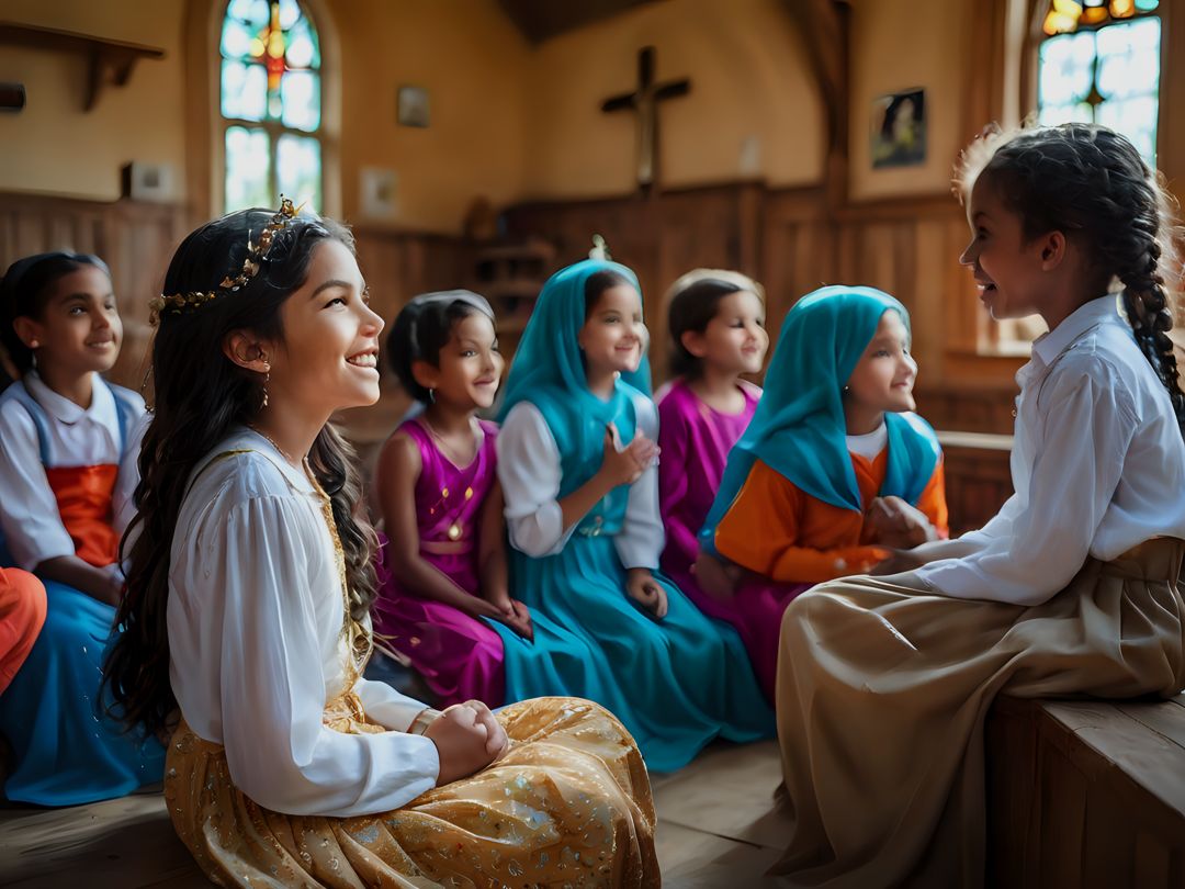 Freely Shareable Hymn Inspired Image Discover the power of words filled with love, truth, and mercy in the Gospel. Learn how these eternal truths bring hope and comfort in Sunday school. Spread the tidings of salvation and experience the beauty of these words.