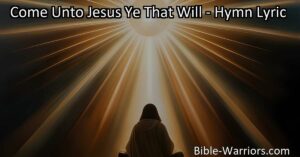 "Find peace and relief in Jesus' embrace. Let go of burdens and seek support for a path to happiness. You are not alone in your journey. Come Unto Jesus today."