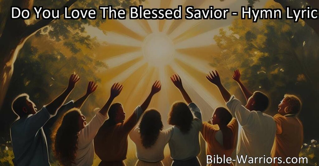 Discover the joy of walking in faith and simplicity with the Blessed Savior. Find peace and purpose in the old-time way. Embrace daily presence