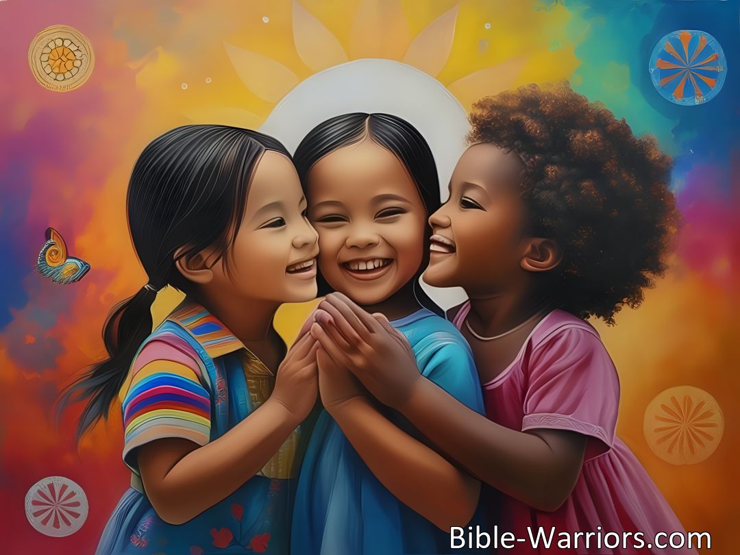 Freely Shareable Hymn Inspired Image Experience the transformative power of Jesus' unconditional love for all children. Find peace, acceptance, and joy in embracing these universal truths.