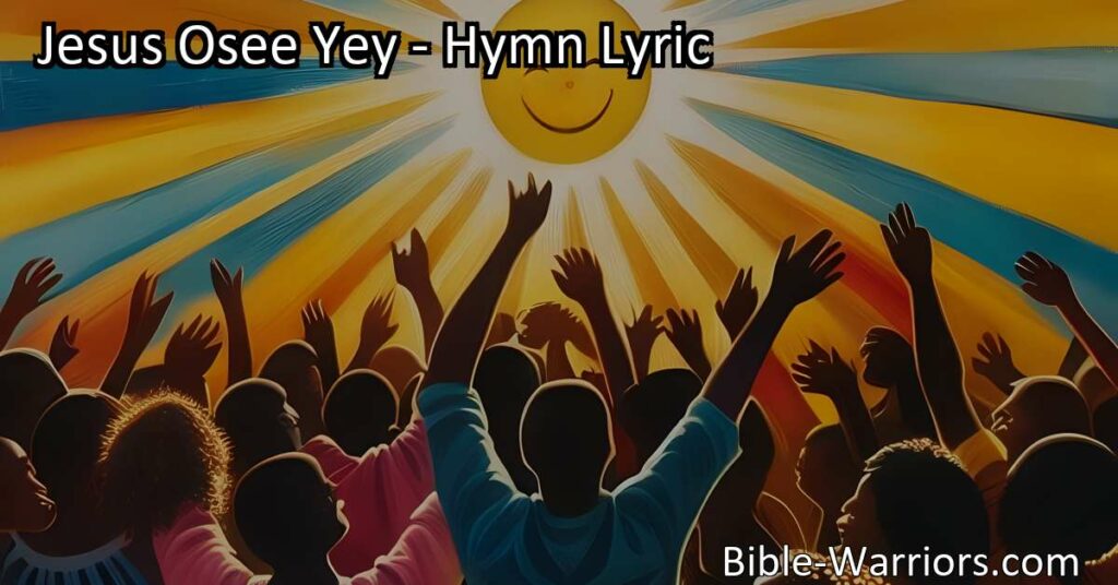 Experience inner peace and spiritual connection with the joyful chant "Jesus