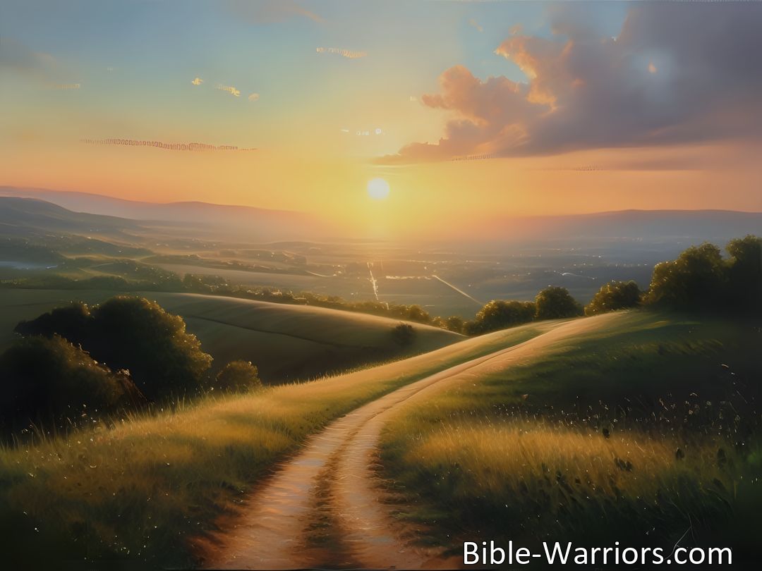 Freely Shareable Hymn Inspired Image Experience inner peace and lasting joy by embracing the path of living for Jesus. Find stability and purpose in His love and guidance. Start your spiritual journey today.