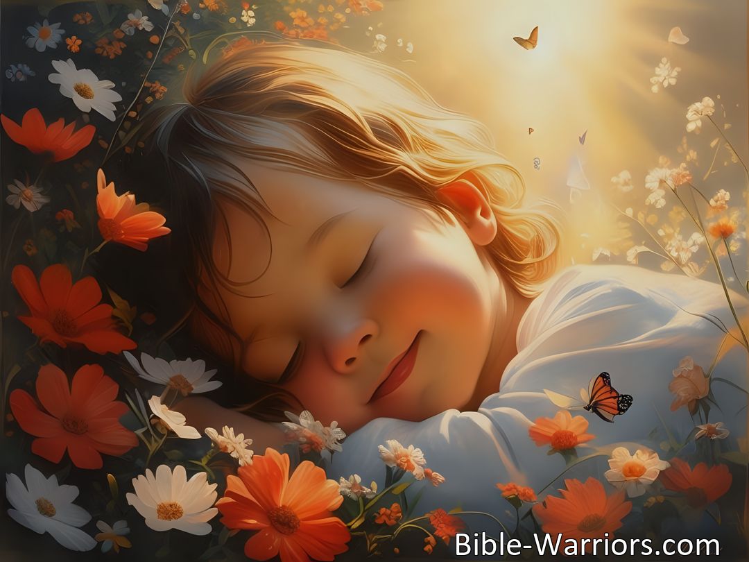 Freely Shareable Hymn Inspired Image Unlock the beauty in life's challenges with the serene reflection on Lovely This Child Asleep In Death. Embrace gratitude, faith, and acceptance for lasting happiness.