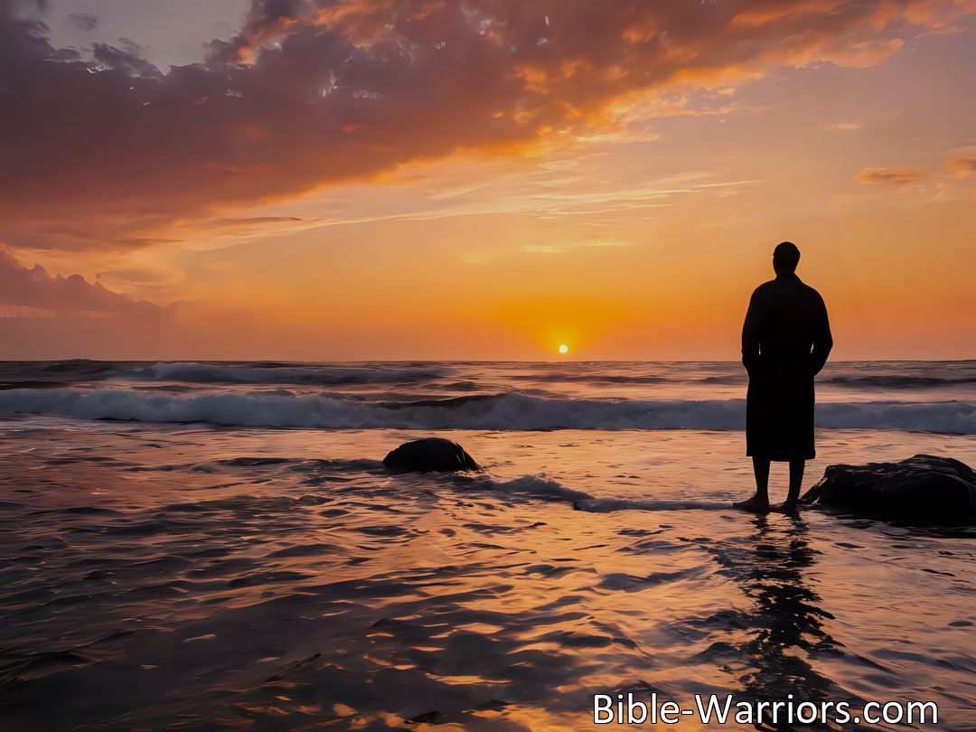 Freely Shareable Hymn Inspired Image Embrace Stillness Amidst Life's Storms. Trust in Divine Love and Strength. Find Peace in Vulnerability and Faith. Journey Together Towards Serenity.