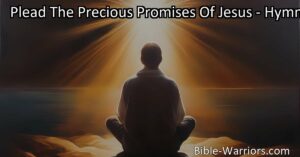 Discover the tranquility in surrendering your worries to Jesus. Plead his promises in prayer for guidance and peace. Find solace in his unwavering support.