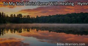 Discover the unchanging truth of divine connection in moments of struggle and find peace within. Embrace your humanity and journey towards self-discovery and acceptance. "To My Soul Christ Came With Healing" guides you towards renewal and gratitude in times of shadows.