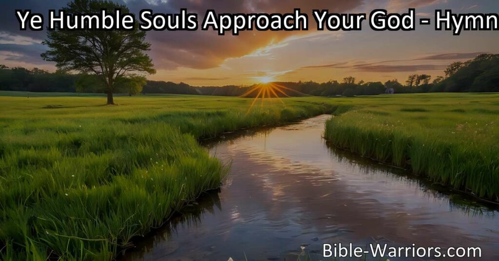 Approach your God with humble hearts and sacred praise. Reflect on His immense goodness and find peace in His love. Embrace the divine refuge.